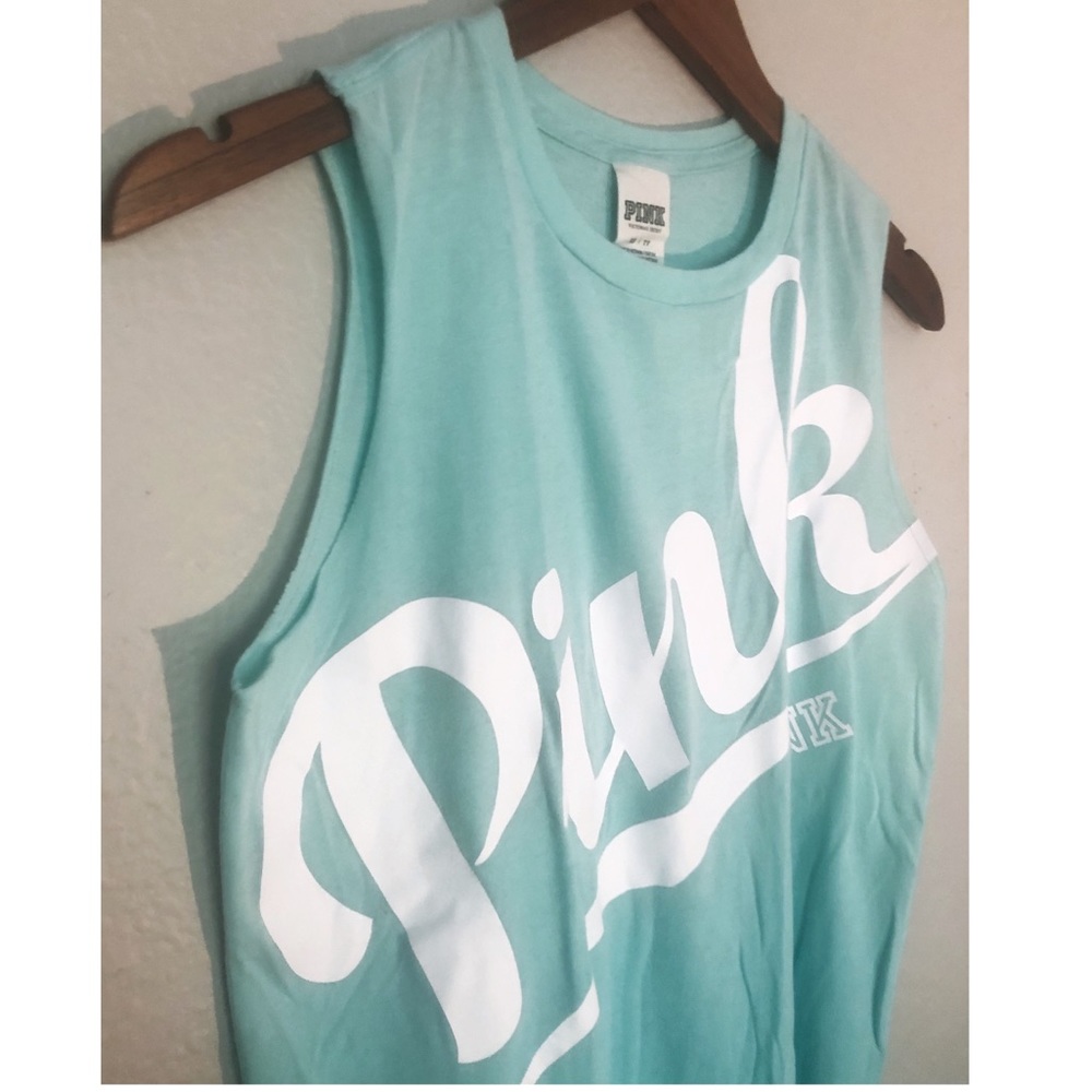 PINK Victoria’s Secret Teal Ombré Tank Top - Picture 2 of 7